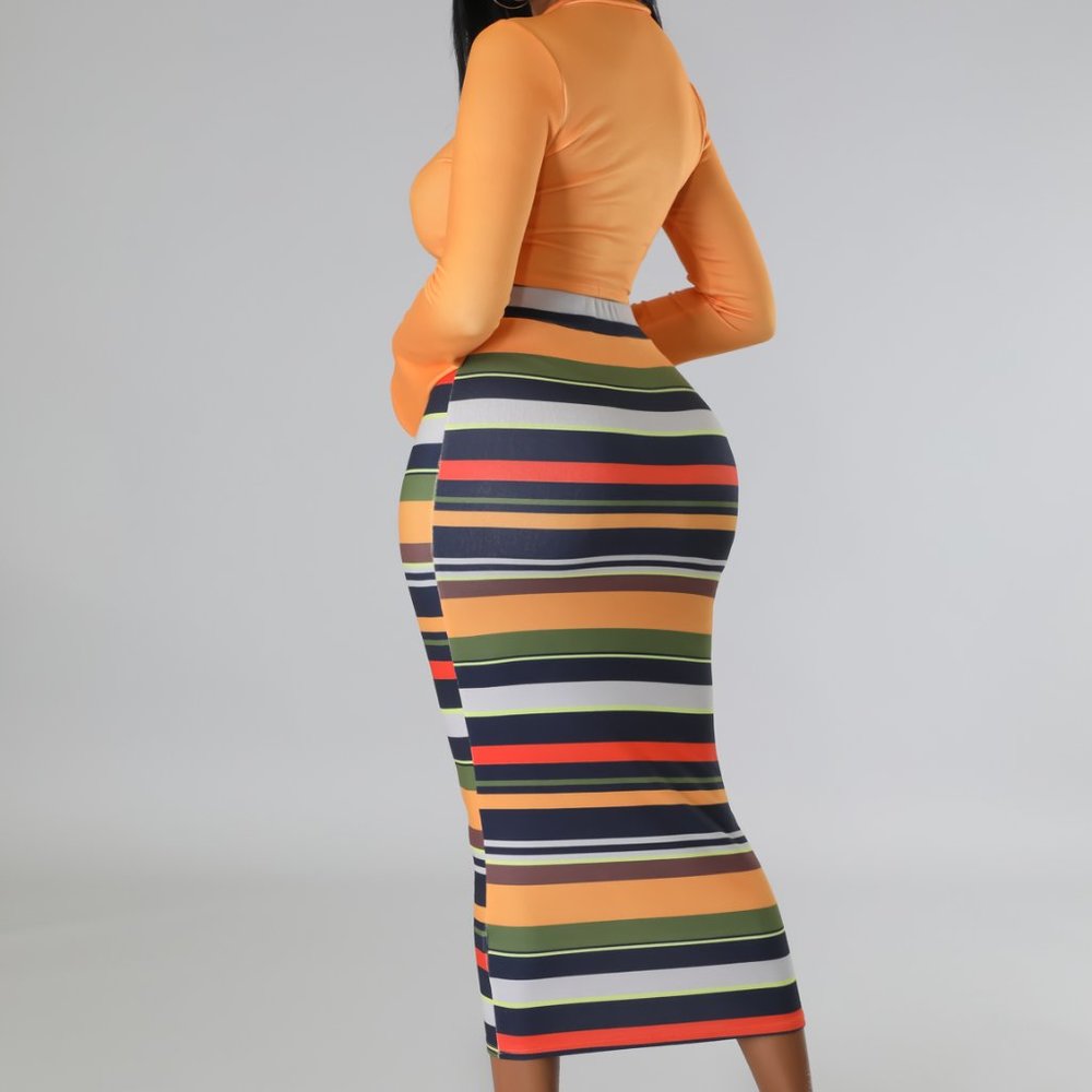 Fal Multi-Color Skirt Set - Picture 3 of 4